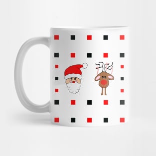 Santa And His Reindeer Mug